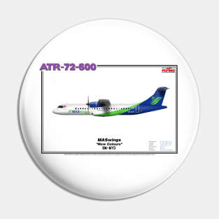 Avions de Transport Régional 72-600 - MASwings "New Colours" (Art Print) Pin