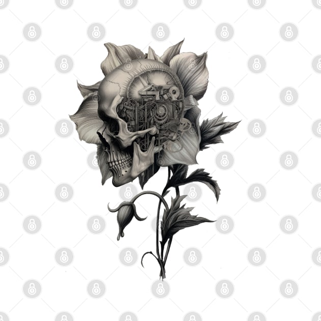 Skull Flower by kingkongmatsing