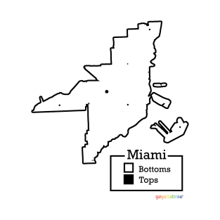 Miami Bottoms / Tops Map T-Shirt