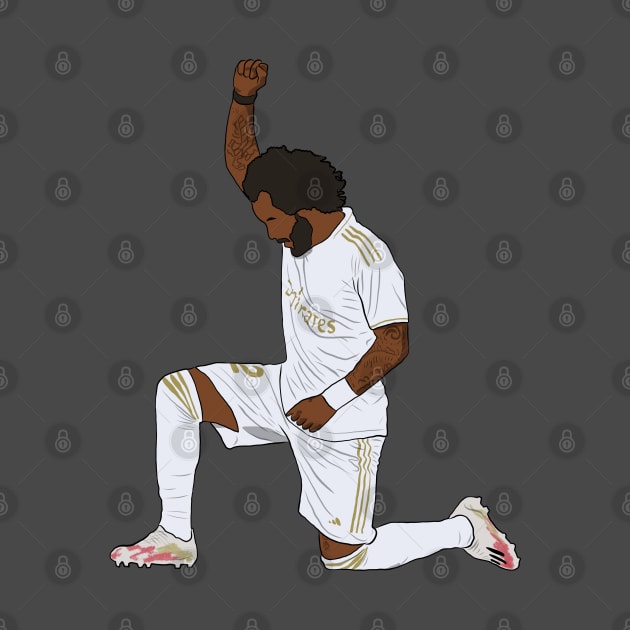 Marcelo Kneeling Black Power Fist by Hevding