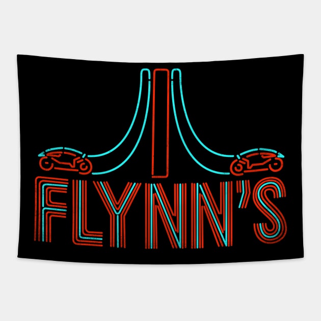 Flynns Arcade Tapestry by technofaze