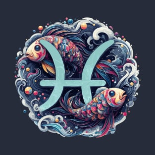 Pisces Zodiac Astrology Sign T-Shirt
