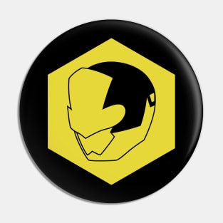 LupinYellow Side Helmet Pin