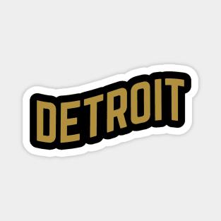 Detroit City Typography Magnet