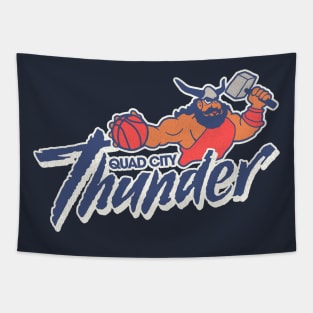 Defunct Quad City Thunder Basketball Team Tapestry