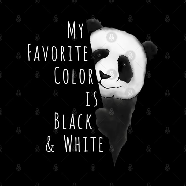 My Favorite Color Is Black & White Panda-Bear Drawing by SkizzenMonster