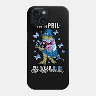 Child Abuse Prevention Awareness Month Blue Ribbon gift idea Phone Case