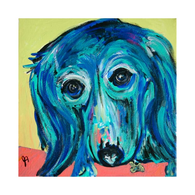 Blue Dachshund by Jeneralarts