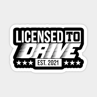 Passing Driving License 2021 gift passed driving test | driver's license Magnet