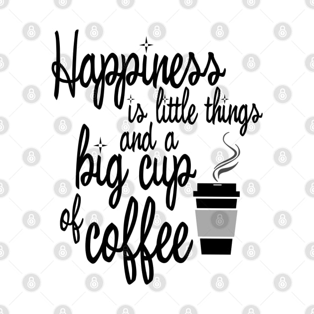 Happiness is big cup of coffee by liilliith