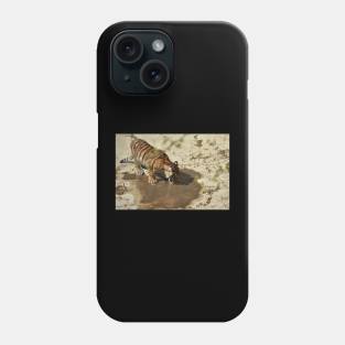 Tiger Cub Drinking Phone Case