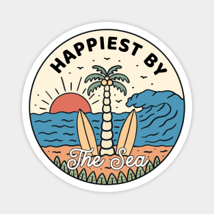Happiest By The Sea Magnet