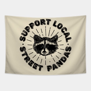 support local street pandas - Racoon opossum Tapestry