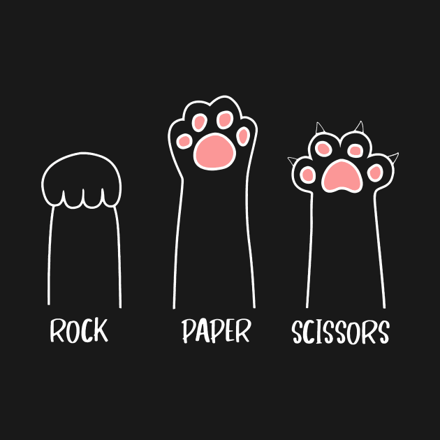 Rock Paper Scissors Cat Paws by Jenna Lyannion