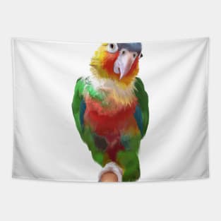 Cute Parrot Drawing Tapestry