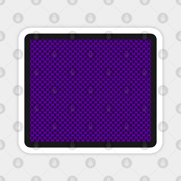 Neon Purple Dragon Scales Magnet by CraftyCatz