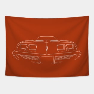 1979 Pontiac Trans Am Formula 400 - front stencil, white Tapestry