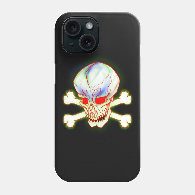 ALIEN PIRATE SKULL Phone Case by KARMADESIGNER T-SHIRT SHOP