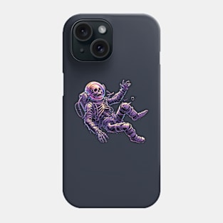 Astronaut skeleton Phone Case