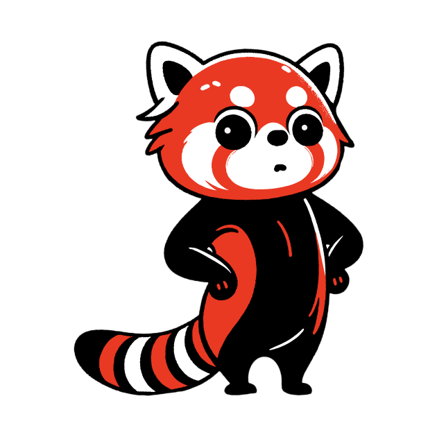 Funny red panda by MasutaroOracle