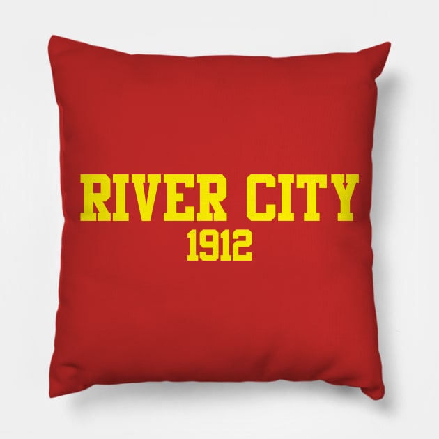 River City 1912 Pillow by GloopTrekker