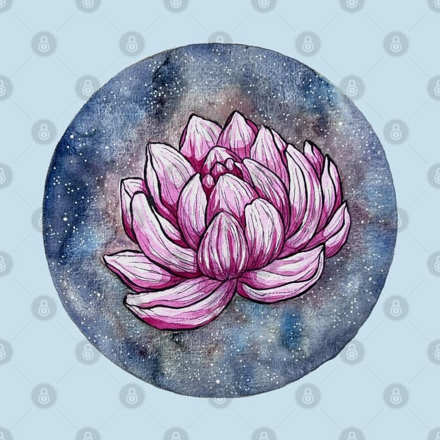 Lotus Flower Galaxy by amyliafaizalart