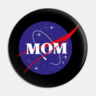 MOTHERS DAY WICCA GIFT FOR MOM: NASA MOM SPACE T-SHIRT Pin