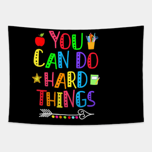 You Can Do Hard Things Teacher Back To School Tapestry