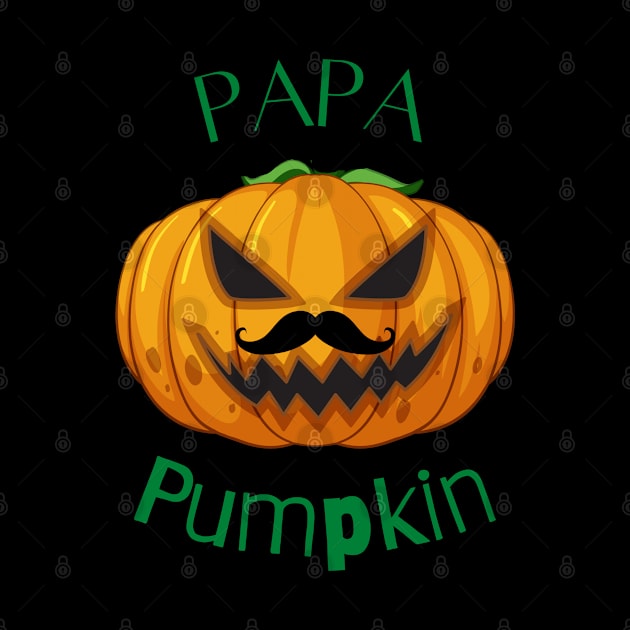 PAPA PUMPKIN - Funny Halloween Pumpkin Head | Halloween Costume by Cosmic Story Designer