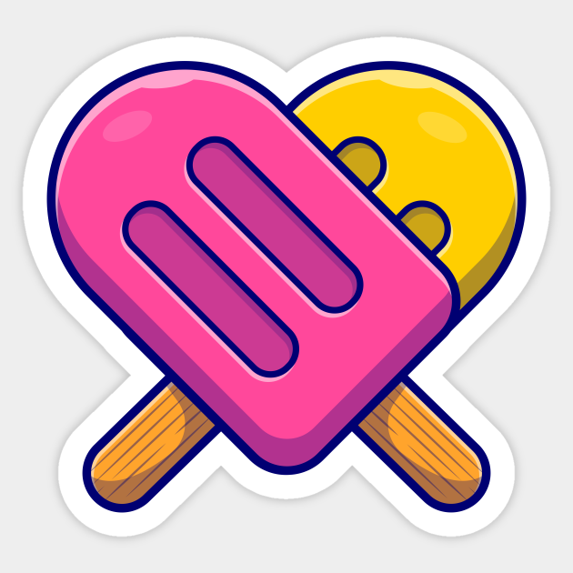 Popsicle Cartoon Vector Icon Illustration - Popsicle - Sticker | TeePublic Popsicle Cartoon Vector Icon Illustration - Popsicle - Sticker | TeePublic