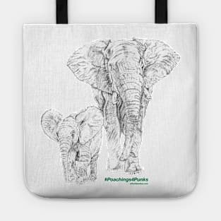 Elephant Mother and Daughter! Tote