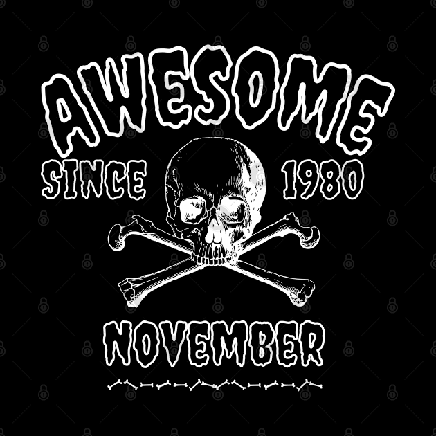 Awesome Since November 1980 shirt styles for your gift by PJ SHIRT STYLES