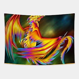 Festive dragon Tapestry