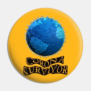 Survivor Covid 19 Pin