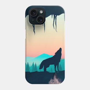 Wolf at Night Phone Case