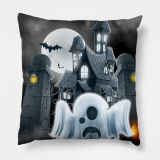 Ghost Halloween Pillow