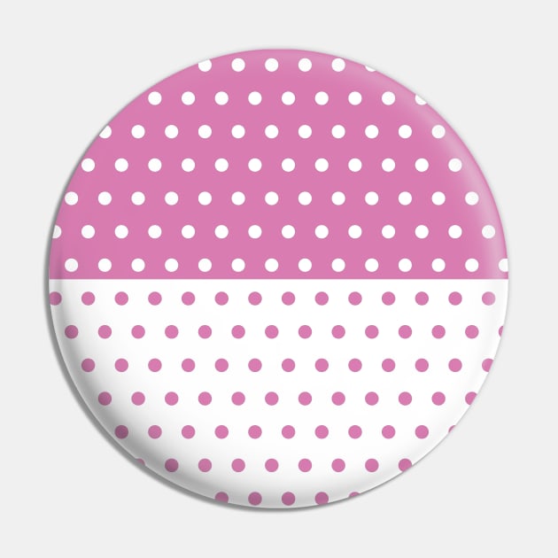 Pink Polka Pin by fairedesign