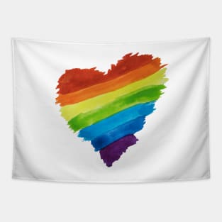 PRIDE Heart 3 Tapestry