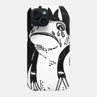 A Nostalgic Blend of Vintage Aesthetics and Sad Frog Vibes Phone Case