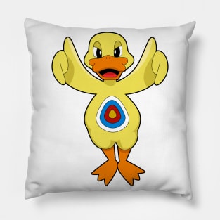 Duck Darts Bullseye Pillow