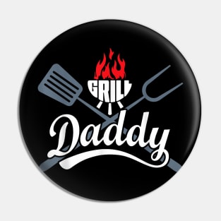 Grill Daddy Bbq Barbecue Grilling Smoking For Men Dad Pin