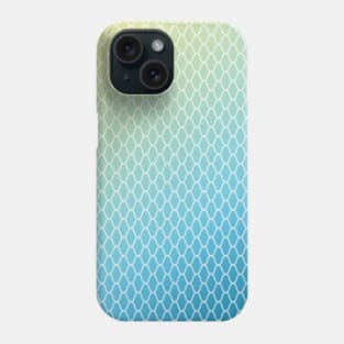 Pattern blue pastel with gradient fishnet Phone Case