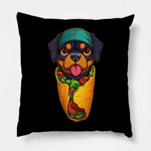 Rottweiler Taco Pillow