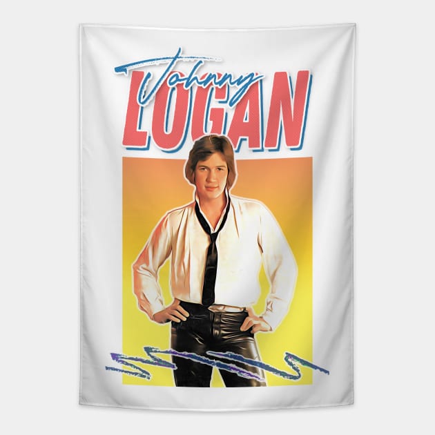 Johnny Logan 80s Aesthetic Fan Gift Design Tapestry by feck!