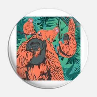 Exotic Monkey Party Pin