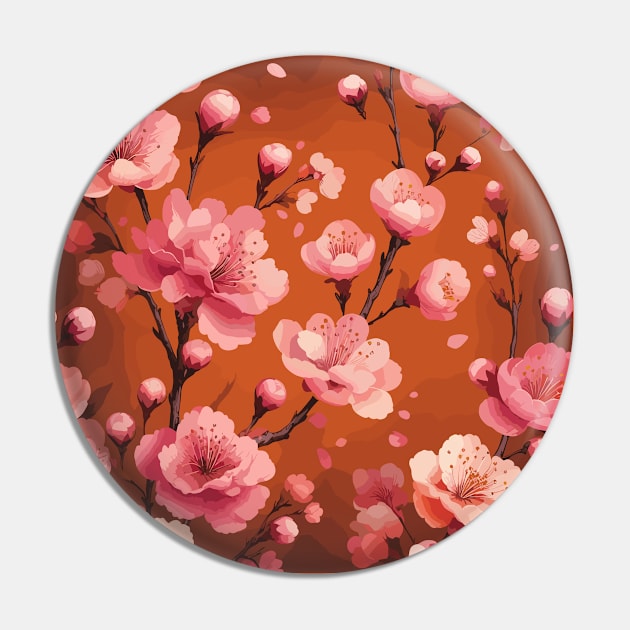 Cherry Blossom Pin by Jenni Arts