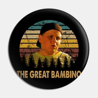 The Great Hambino The Sandlot Baseball Legend Tribute T-Shirt Pin