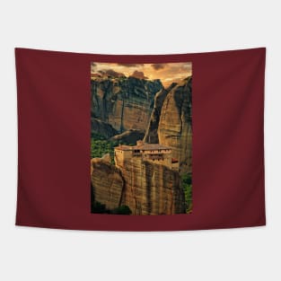 Greece. Meteora. The Holy Monastery of Rousanou/St. Barbara. Tapestry