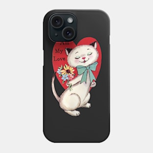 Vintage Cat Valentine Phone Case