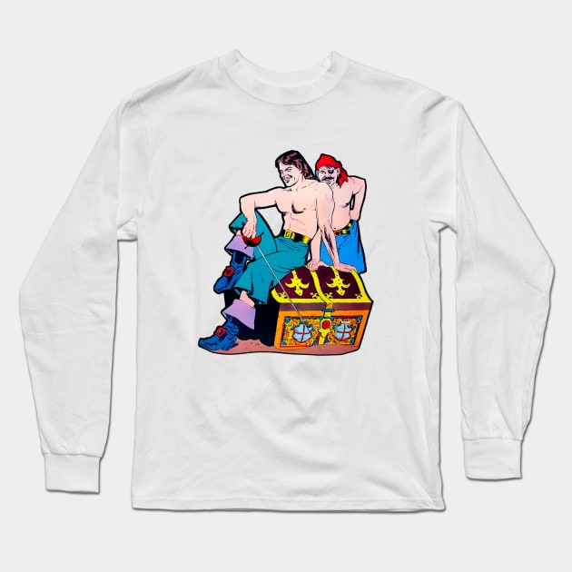 Marccelus Shirtless Pirates Long Sleeve T-Shirt